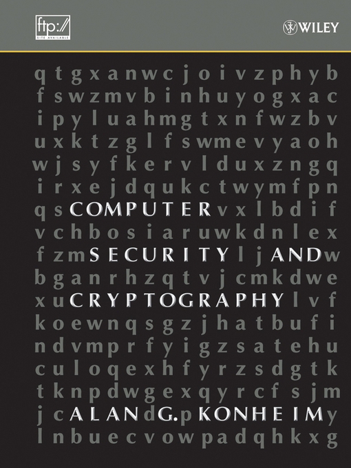 Title details for Computer Security and Cryptography by Alan G. Konheim - Wait list